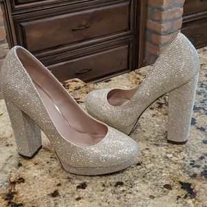 Gold Platform Heels